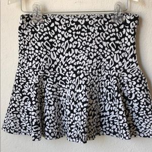 Leopard print skirt